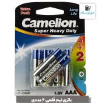 باتری نیم قلمی کملیون مدل super heavy duty بسته 6 عددی